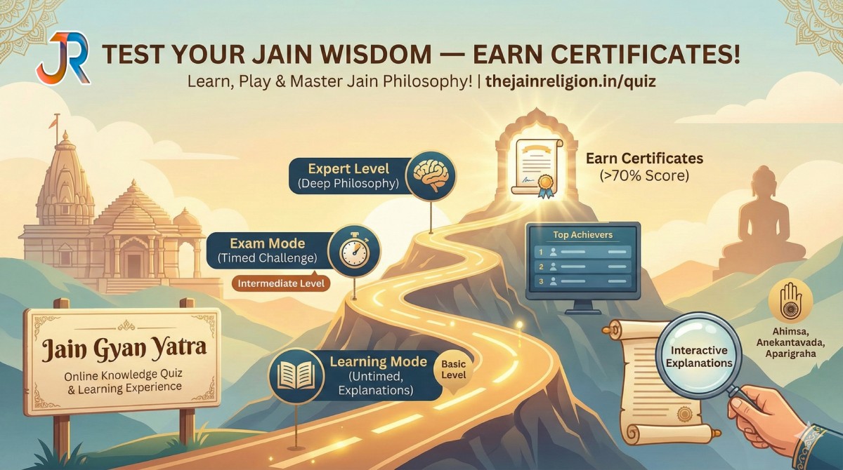 Jain Gyan Yatra: अपनी Jain Wisdom को Test करें और Certificate जीतें! (Test Your Jain Wisdom, Play & Earn Certificates)